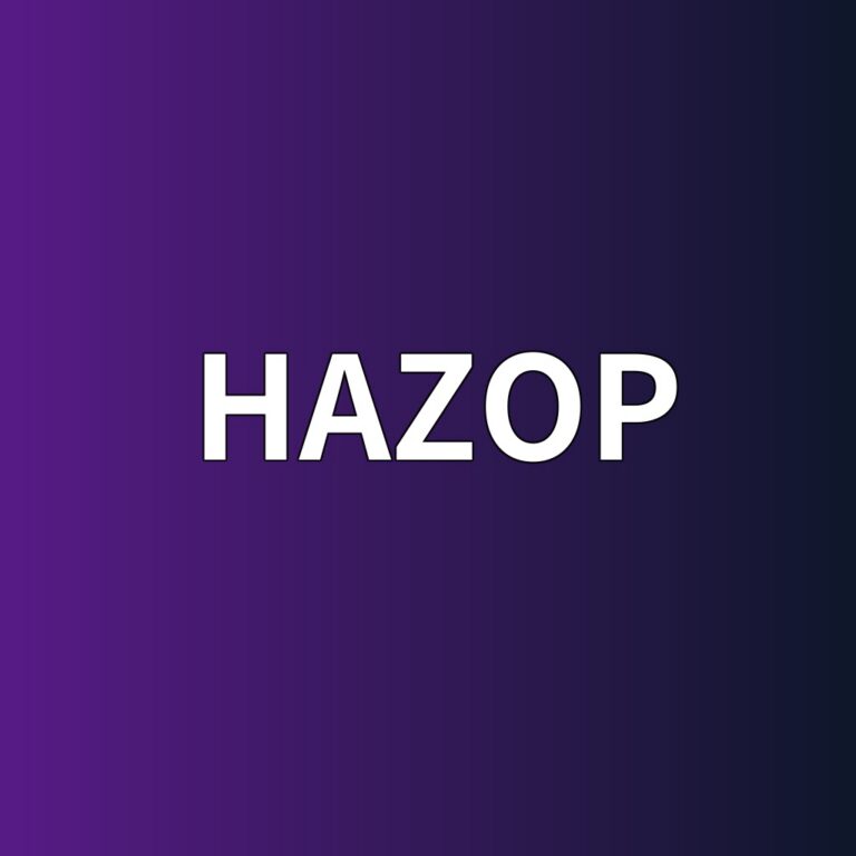 위험과 운전 분석(HAZOP)을 통한 공정 위험요인 도출